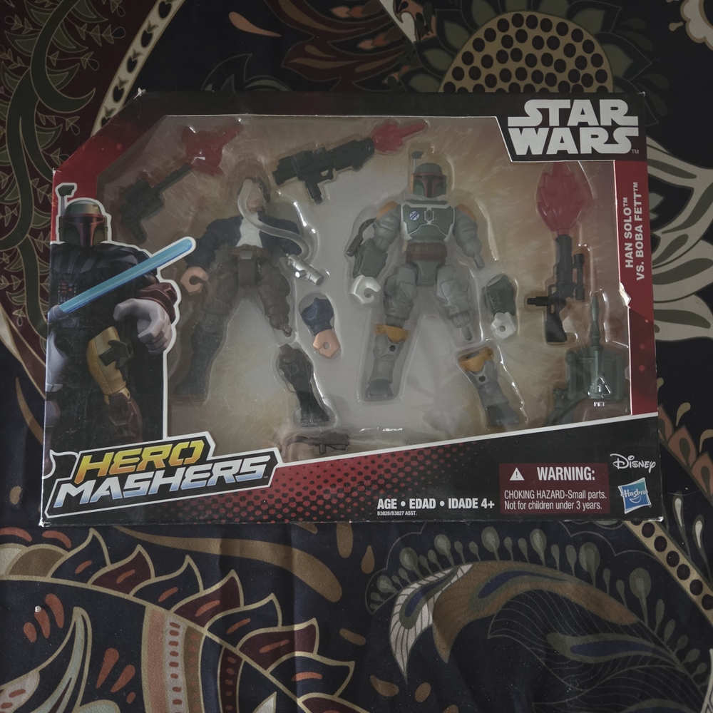 Star Wars Hero Mashers Boba Fett Action Figure Set - Gray, Black, Red